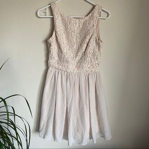 Cream Sparkly Formal Dress Size 5